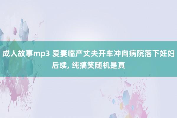 成人故事mp3 爱妻临产丈夫开车冲向病院落下妊妇后续, 纯搞笑随机是真