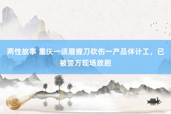 两性故事 重庆一须眉握刀砍伤一产品伴计工，已被警方现场放胆