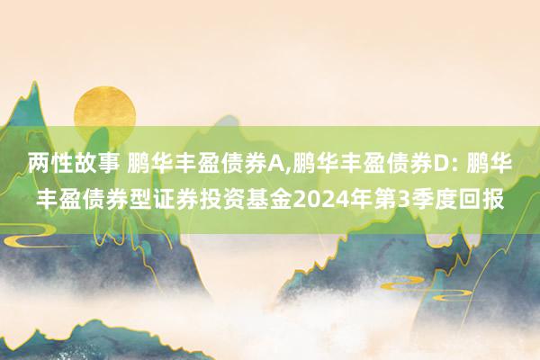 两性故事 鹏华丰盈债券A，鹏华丰盈债券D: 鹏华丰盈债券型证券投资基金2024年第3季度回报