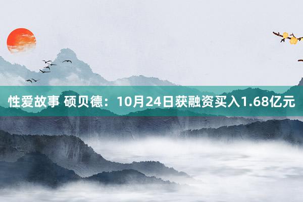 性爱故事 硕贝德：10月24日获融资买入1.68亿元