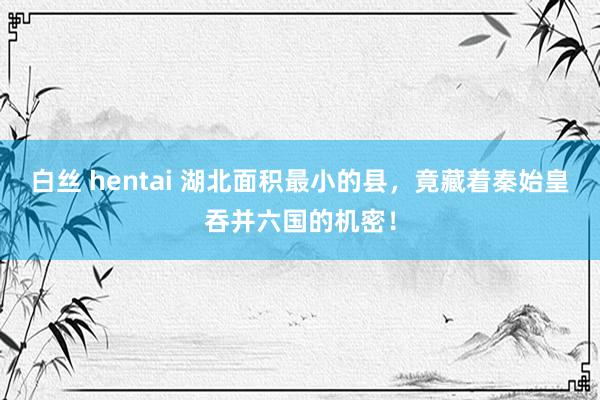 白丝 hentai 湖北面积最小的县，竟藏着秦始皇吞并六国的机密！