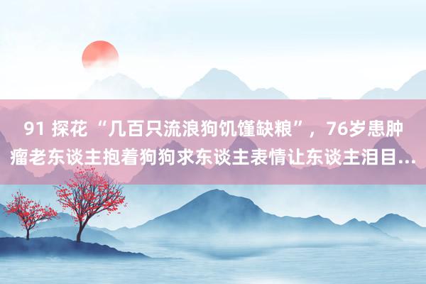 91 探花 “几百只流浪狗饥馑缺粮”，76岁患肿瘤老东谈主抱着狗狗求东谈主表情让东谈主泪目...